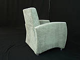 М'яке крісло BNB Перлина Сірий велюр (Кордрой 464), фото 7
