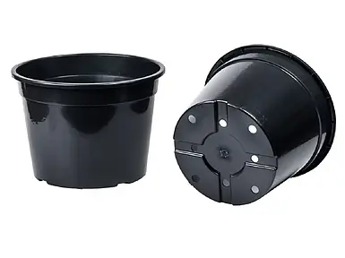Контейнер-горщик 40 л чорний, 46 x 34 см, Польща, круглий для вирощування рослин