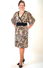 Плаття трикотажне з тигровим принтом кімано ПЛ 662423