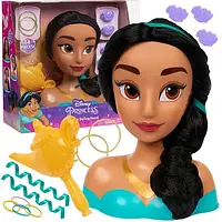 Голова для укладки принцеси діснея Jasmine Hair Styling лялькова Disney