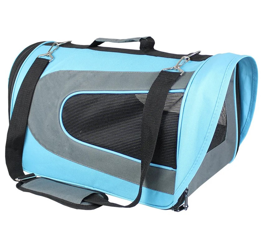 Сумка для перенесення котів та собак 45x25x26 см CosmoPet CP-13 Blue, фото 1