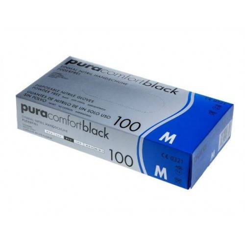 Рукавички нітрилові Ampri Pura Comfort Black, AMPri, фото 1