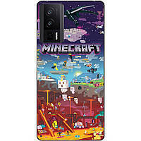 Силіконовий чохол бампер для Xiaomi Poco F5 Pro гра Minecraft Майнкрафт