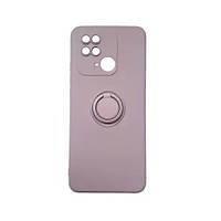 Чохол Soft Silicon Case з кільцем Redmi 10C Purple