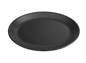 Тарілка дрібна порцелянова овальна Black Porland 310мм 112131/Bl