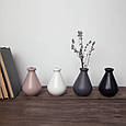 Ваза керамічна маленька для квітів AMBIANCE Сіра 12 см, фото 3