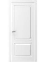 Дверь белая "Quadro-1" с фрезеровкой - межкомнатные двери