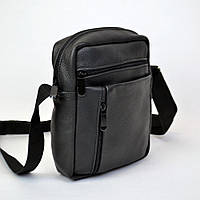 Стильная мужская сумка через плечо натуральная кожа для работы на каждый день с удобным регулируемым ремнем ts