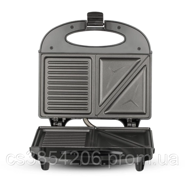 Электрическая компактная сэндвичница, домашний гриль для приготовления бутербродов равномерное обжаривание tsi - фото 9 - id-p2124810416