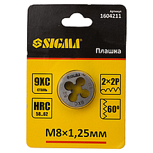 Плашка M8x1.25мм Sigma 1604211