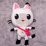 Набір з 2 шт. М'яка іграшка "кішечка в доміку габі кіциуш пандаш" 28 см Xl плюшева забавка, фото 3