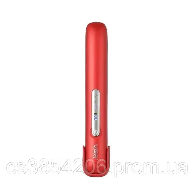 Плойка-випрямляч на акумуляторі бездротова праска з трьома рівнями нагрівання й захистом від перегрівання червоний tsi - фото 8 - id-p2124811960