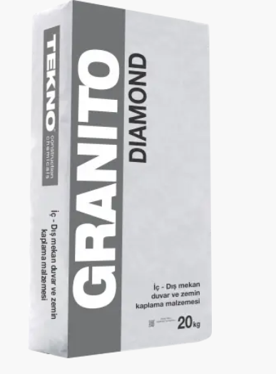Микроцемент, декоративная штукатурка для стен и полов Granito Diamond/Гранито Даймон (серая) 20 кг