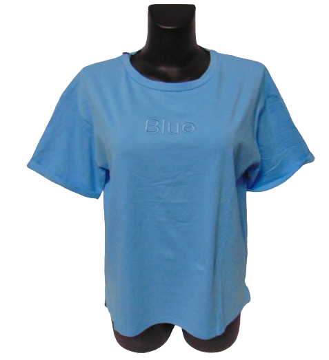 Жіноча футболка Metmarch 2450 one size блакитна
