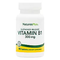 Витамин В1 (Тиамин), Natures Plus, 300 мг, 90 Таблеток