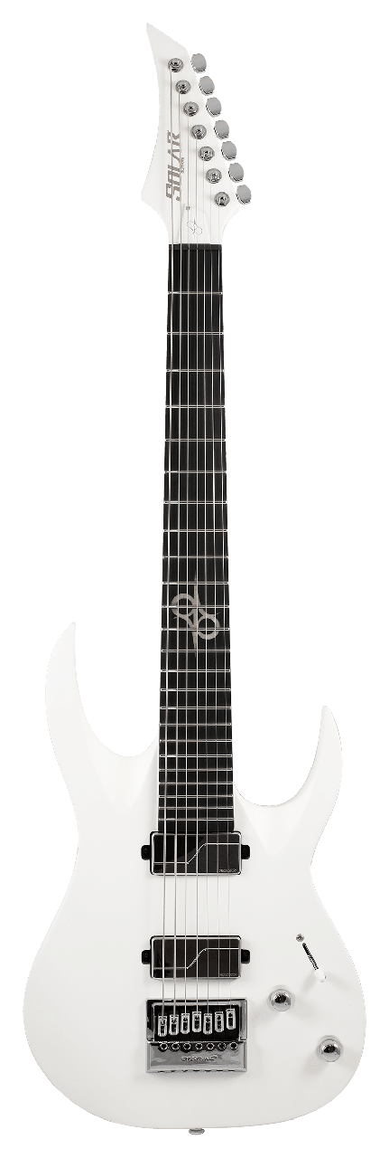 7-струнна електрогітара SOLAR GUITARS A1.7VINTER- PEARL WHITE MATTE, фото 1