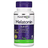 Мелатонин с замедленным высвобождением, 1 мг, Melatonin, Time Release, Natrol, 90 таблеток