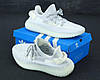 Чоловічі кросівки Adidas Yeezy Boost 350 White Кеди Адідас Ізі Буст 350 білі текстиль рефлектив весна літо, фото 7