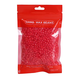 Віск у гранулах Hard Wax Beans (червоний напівпрозорий) 100 г