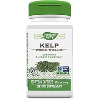 Ламінарія, Kelp, Nature's Way, 600 мг, 100 капсул