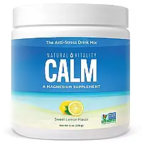 Напиток-Антистресс, вкус сладкий лимон, CALM, The Anti-Stress Drink Mix, Natural Vitality, 226 гр