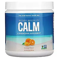 Антистресовий напій, смак апельсину, CALM, Orange, Natural Vitality, 226 гр