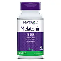 Мелатонин, Melatonin 3 мг, Natrol, 120 таблеток