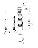 Колба демпфера RockShox Damper Body/Reservoir Assy, 216x63 (assembled) Vivid Air R2C B1 (11.4118.022.006)