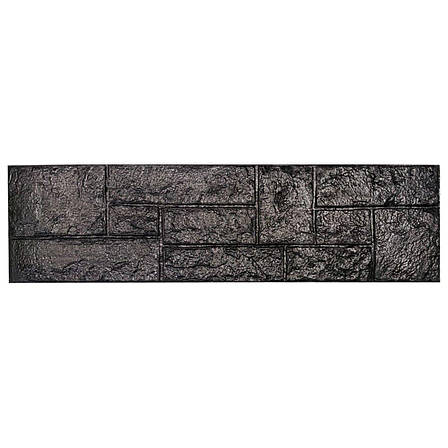 Самоклеюча 3D панель камінь чорний 1115х300х11мм (197) SW-00001374, фото 2