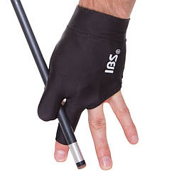 Рукавичка для більярду IBS чорна безрозмірна на ліву руку