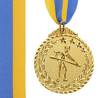 Медаль наградная Чемпион турнира по бильярду 1 место золото d5см