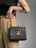 Жіноча сумка Louis Vuitton Medium Twist MM Epi Leather Black