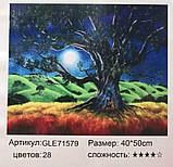 Набір для творчості алмазна вишивка картина мозаїка кольорове дерево 40*50 см 71579_BGLE полотно на рамі, фото 2