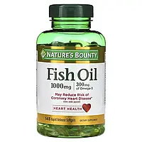 Риб'ячий жир, 1000 мг, Fish Oil, Nature's Bounty, 145 гелевих капсул