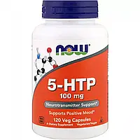 5-HTP (Гидрокситриптофан) 100мг, Now Foods, 120 вегетарианских капсул