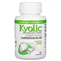 Екстракт часнику, для серцево-судинної системи, Aged Garlic Extract Hi-Po Formula 100, Kyolic, 100 капсул