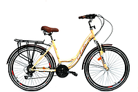 Велосипед ARDIS Santana 2 CTB 26" 17" Бежевий / дамська сталева рама