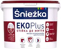 Фарба латексна матова для стін та стель Sniezka Eko Plus 3л/4,1кг