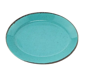 Тарілка дрібна порцелянова овальна Turquise Porland 240мм 112124/T