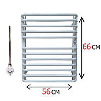 Электрический полотенцесушитель Белый 660х560 Terma Alina