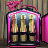 Каністра-бар 5 л, в рожевому кольорі - яскравий міні бар на подарунок, дівчині, кумі, фото 7