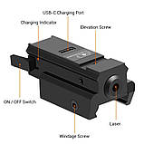 Акумуляторний ЛЦП із кріпленням на планку Picatinny Червоний промінь, фото 5