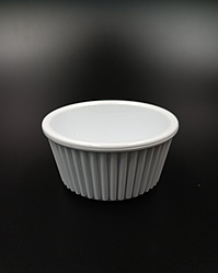 Соусник круглий для соусу або варення 70 мл, GastroPlast, Ø 70 мм білий