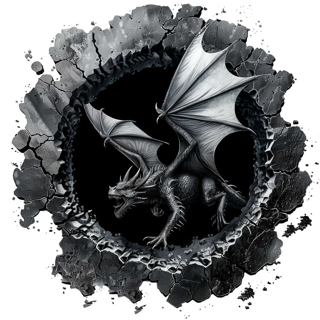 Дракон 3D вінілова наклейка оракал 30x30см авто