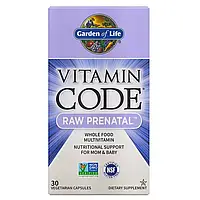 Сырые витамины для беременных, RAW Prenatal, Vitamin Code, Garden of Life, 30 вегетарианских капсул