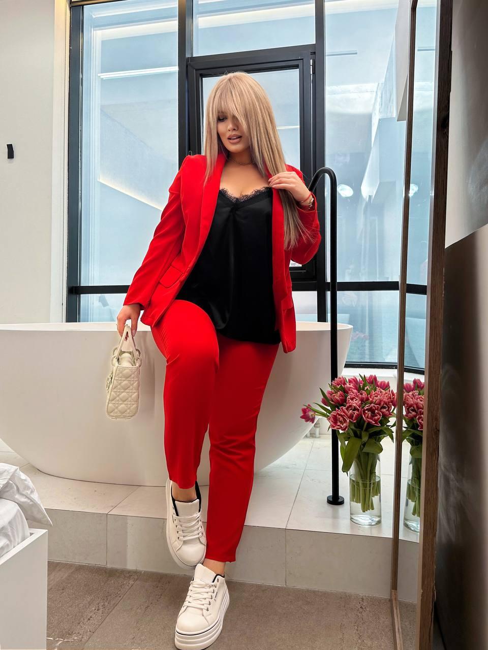 Костюм трійка штани піджак та майка 59331, фото 1