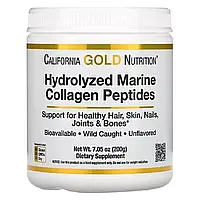 Морской Коллаген Гидролизованные пептиды, без ароматизаторов, Hydrolyzed Marine Collagen Peptides, California