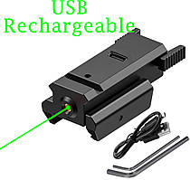 Акумуляторний ЛЦВ Зелений промінь із кріпленням на планку Picatinny