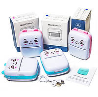 Дитячий ігровий Портативний принтер на акумуляторах із підключенням до телефону із USB-зарядкою в коробці