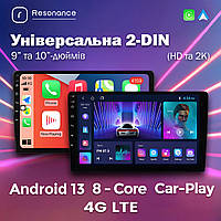 Универсальная 2-DIN магнитола Resonance 9" M100 (1/32 Гб), HD (1280x720) IPS, GPS